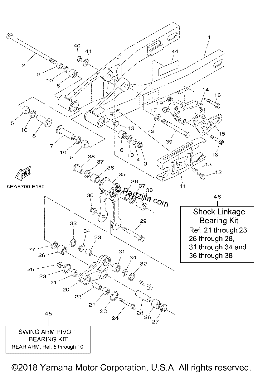 Diagrama de REAR ARM