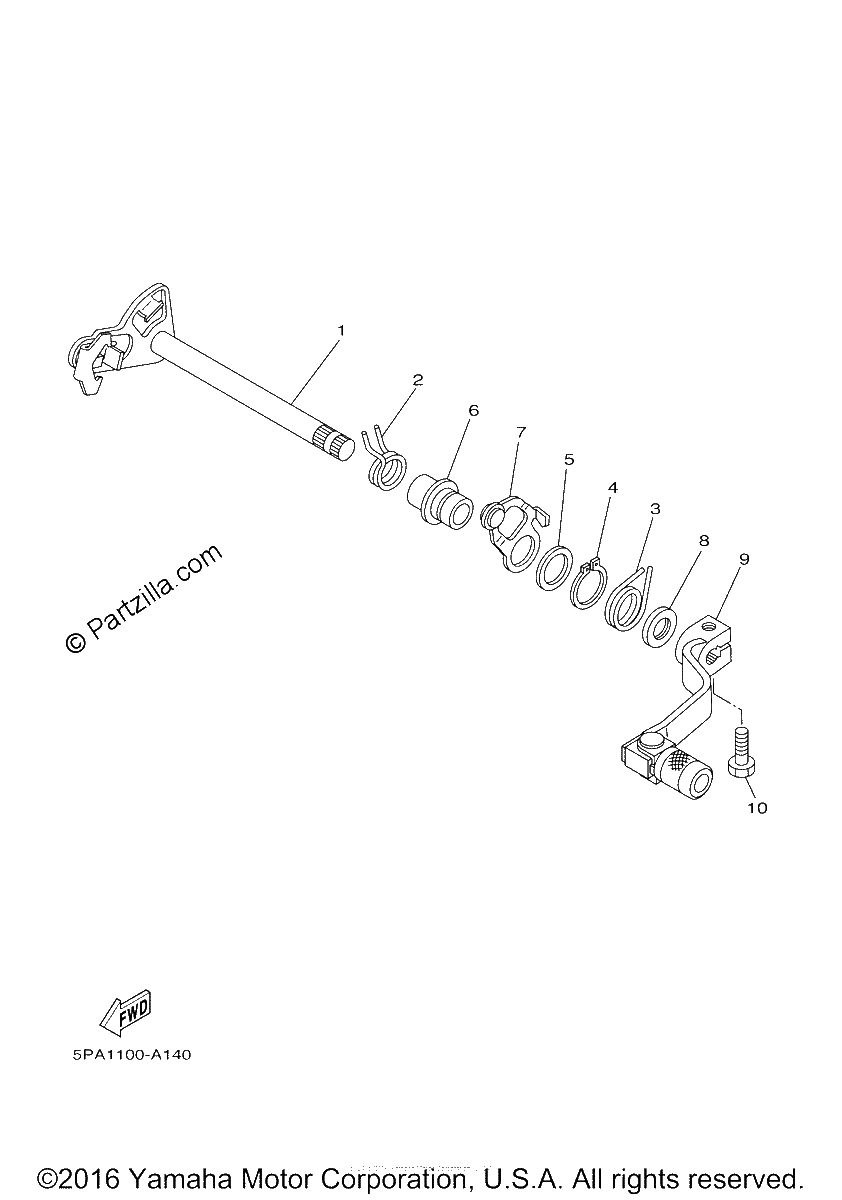 Diagrama de SHIFT SHAFT