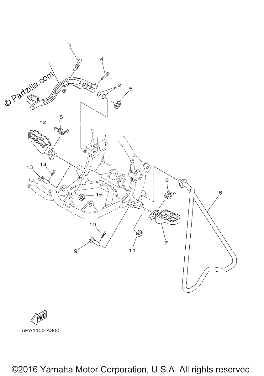Diagrama de STAND FOOTREST