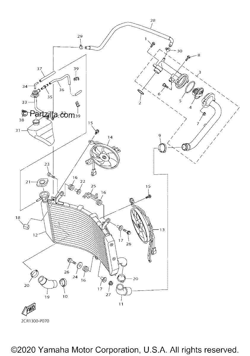 Diagrama de RADIATOR HOSE