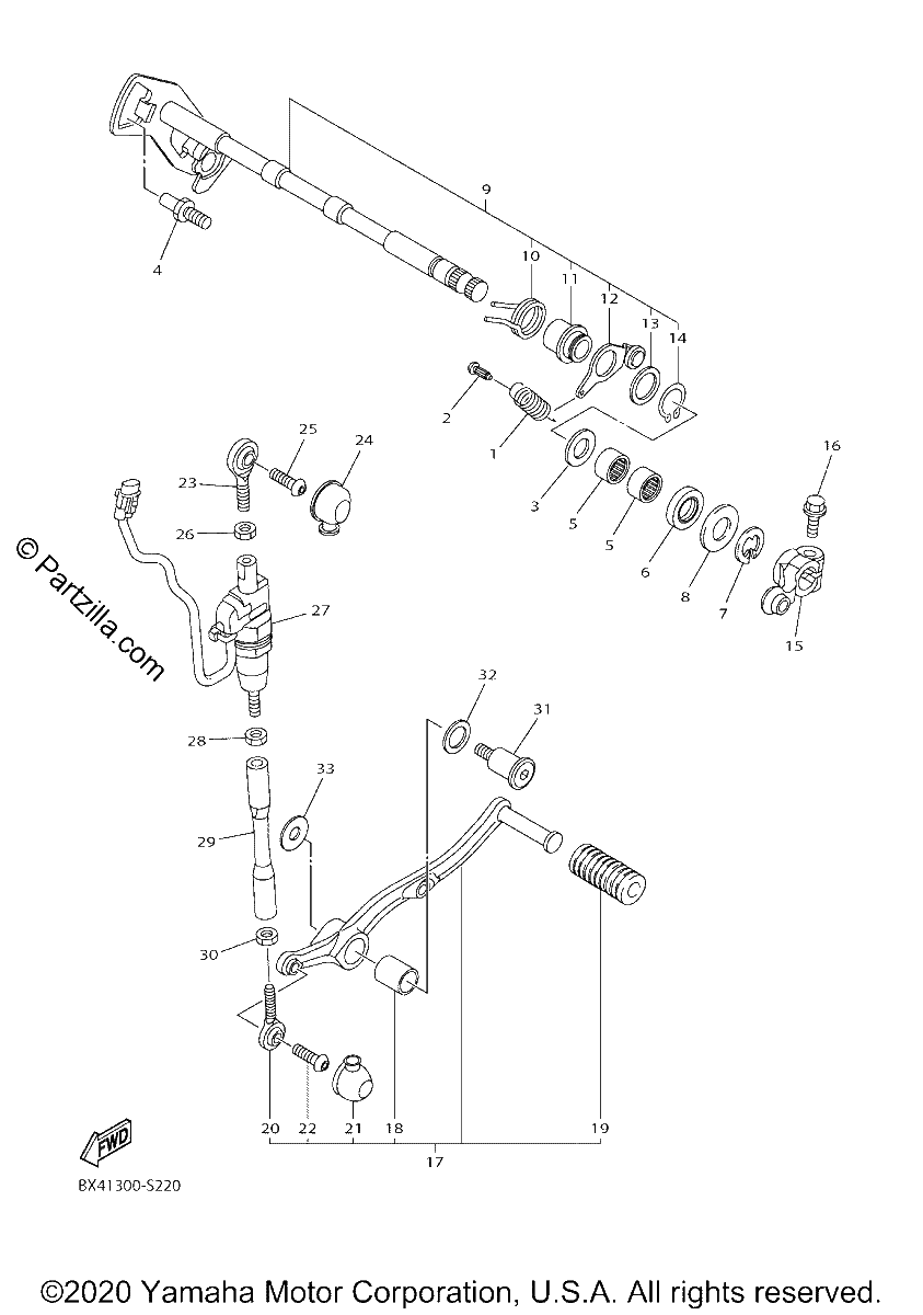 Diagrama de SHIFT SHAFT