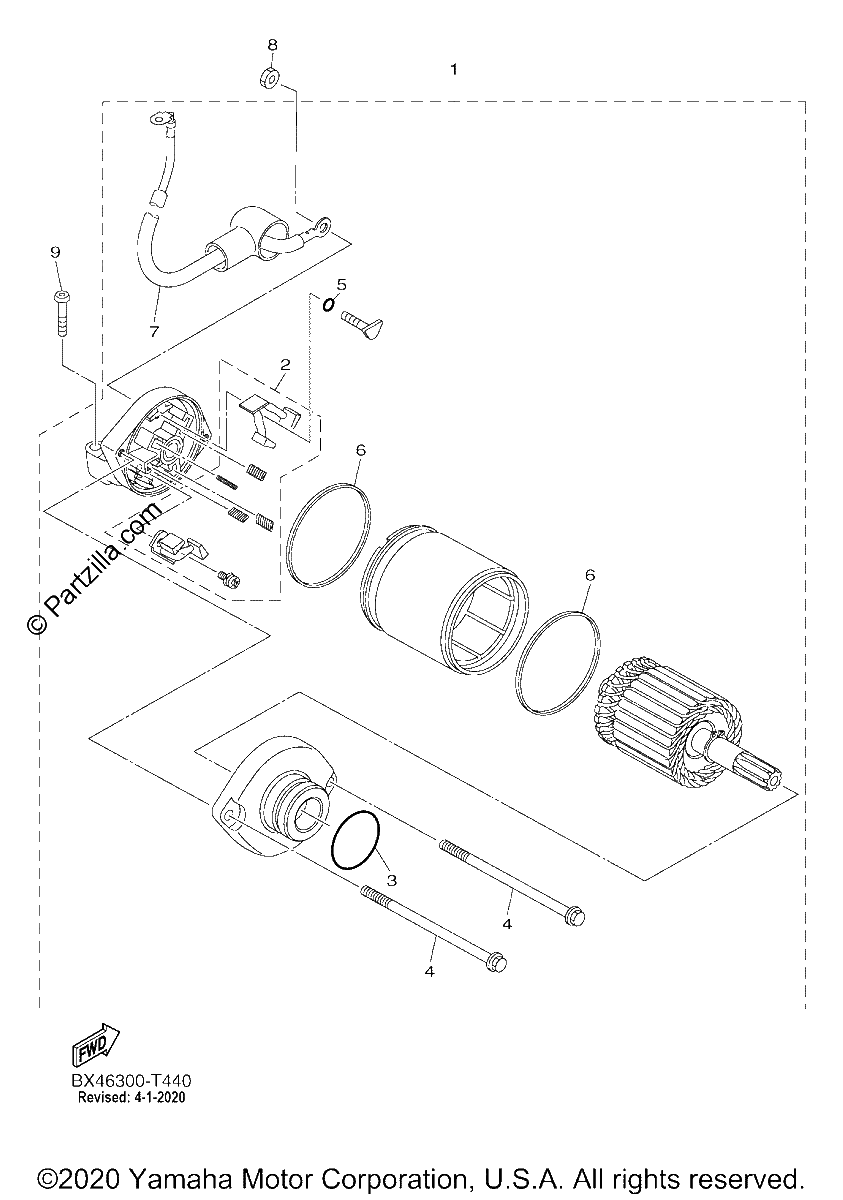 Diagrama de STARTING MOTOR