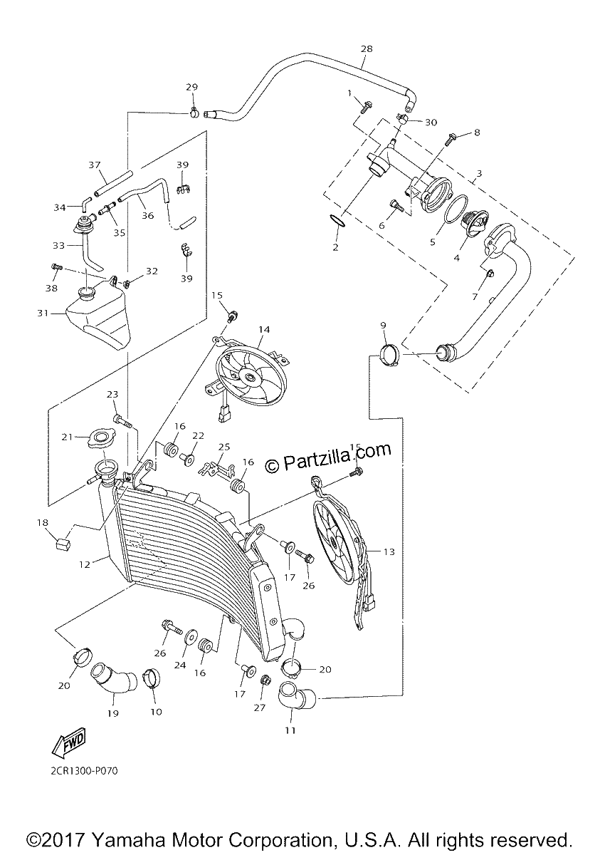 Diagrama de RADIATOR HOSE