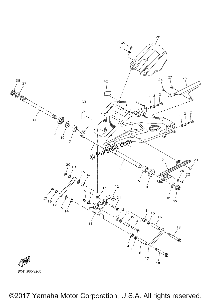 Diagrama de REAR ARM