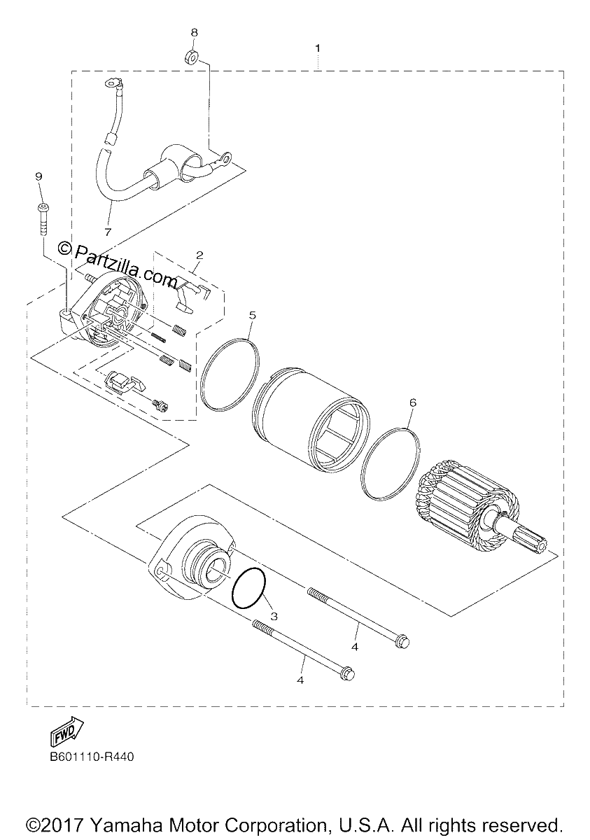 Diagrama de STARTING MOTOR