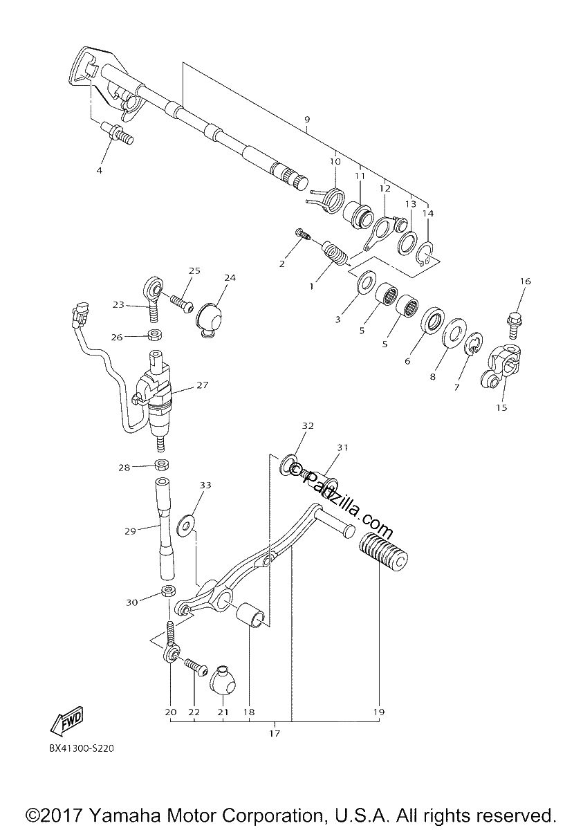 Diagrama de SHIFT SHAFT