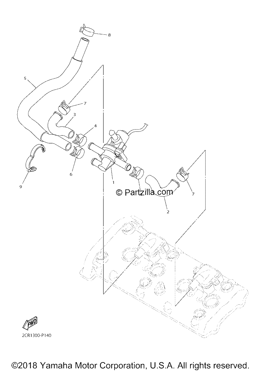 Diagrama de AIR INDUCTION SYSTEM