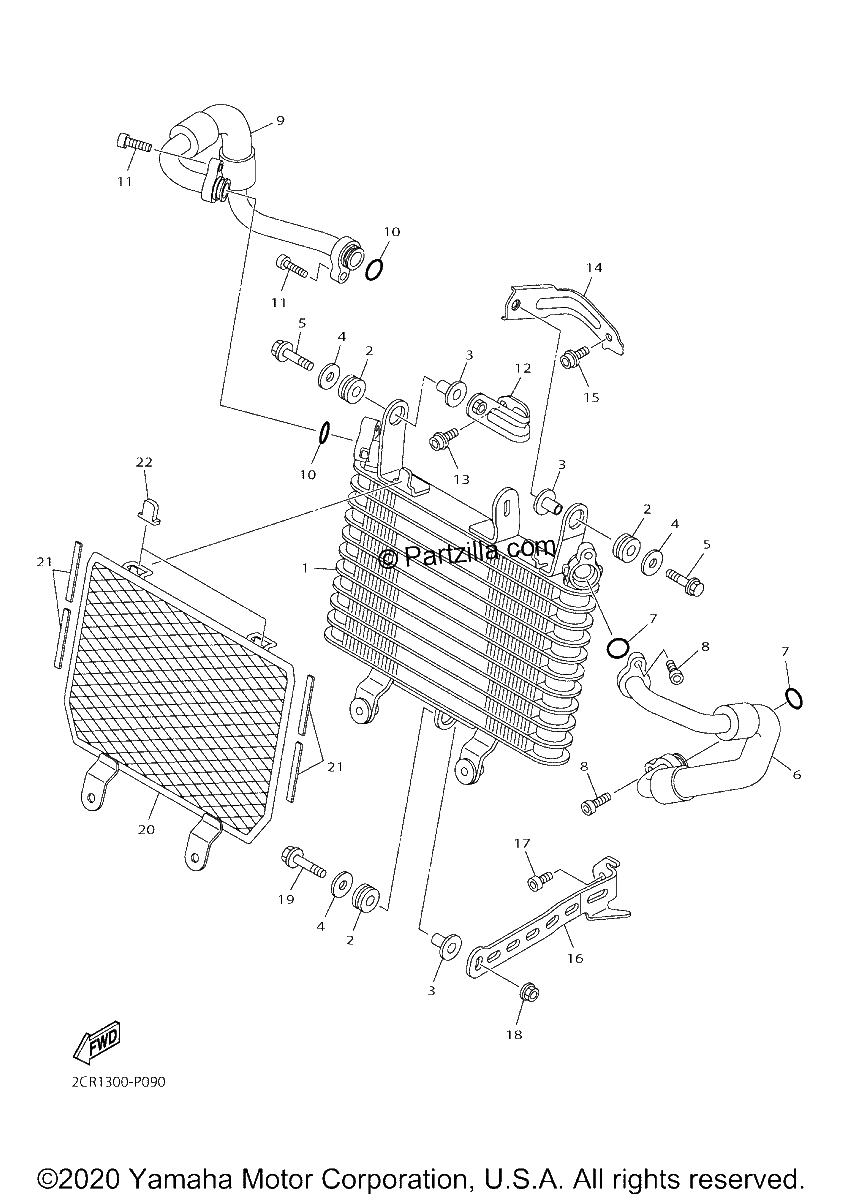 Diagrama de OIL COOLER