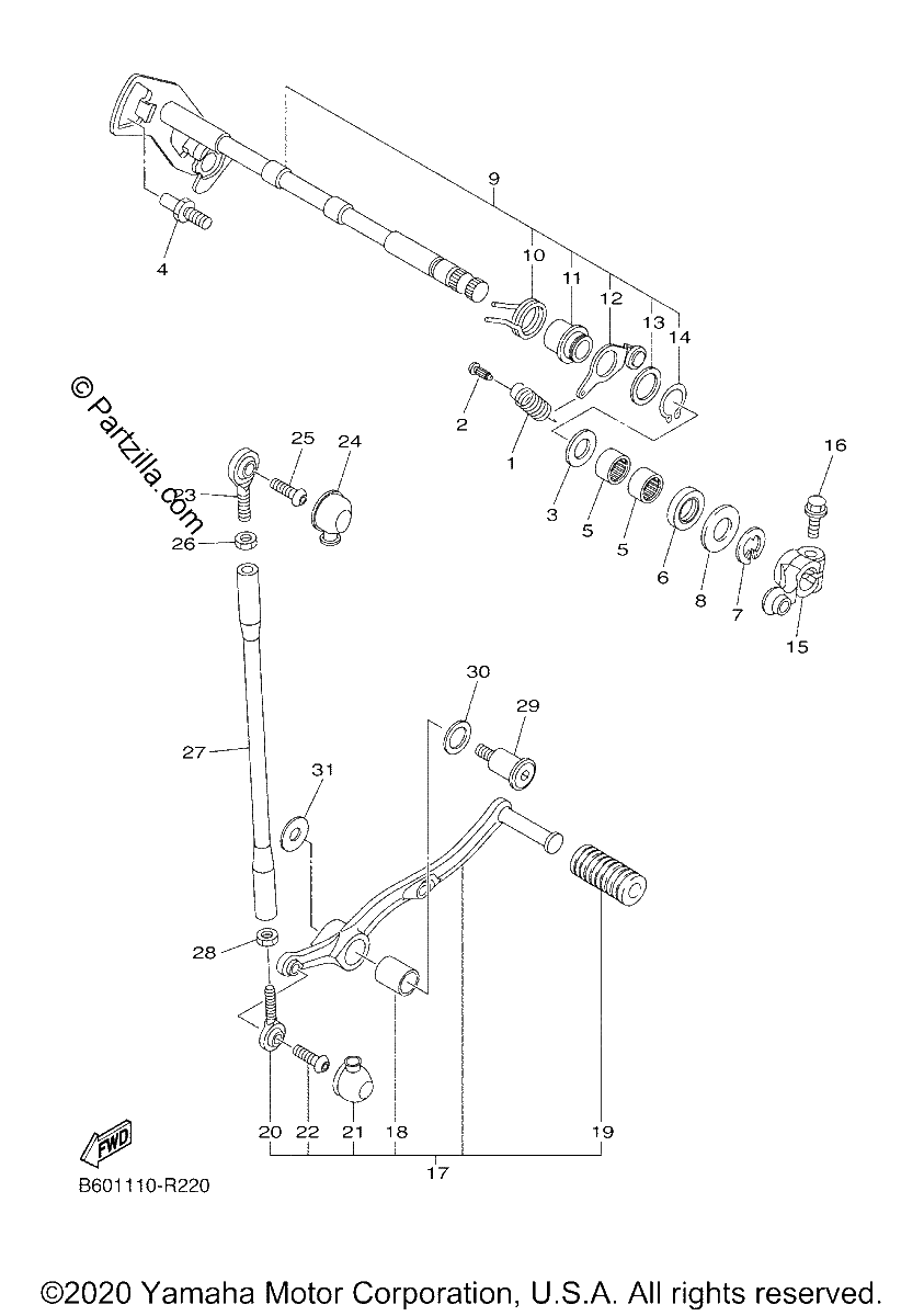 Diagrama de SHIFT SHAFT