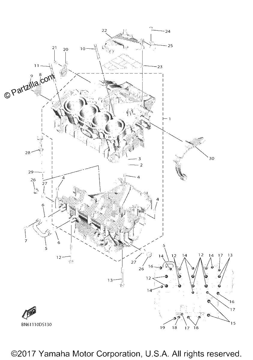 Diagrama de CRANKCASE