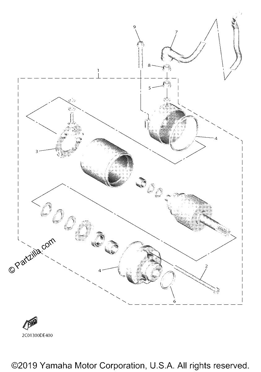 Diagrama de STARTING MOTOR