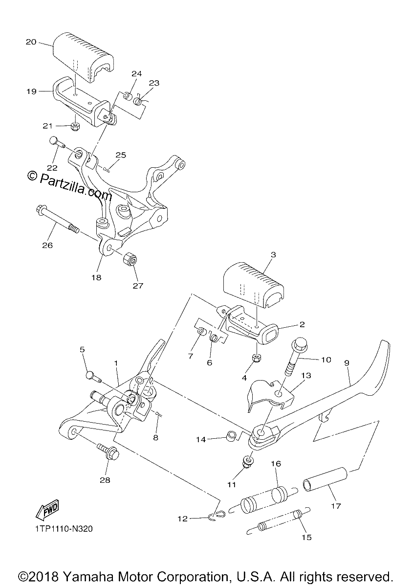 Diagrama de STAND FOOTREST