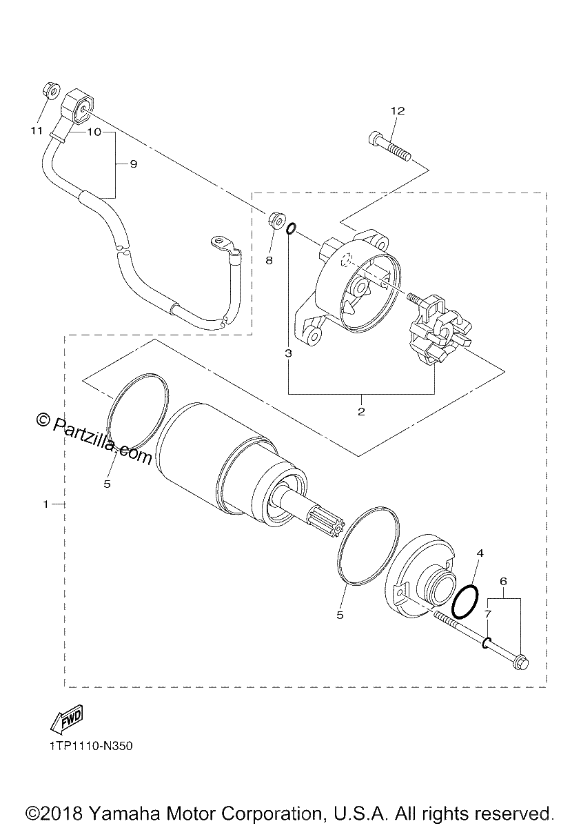 Diagrama de STARTING MOTOR