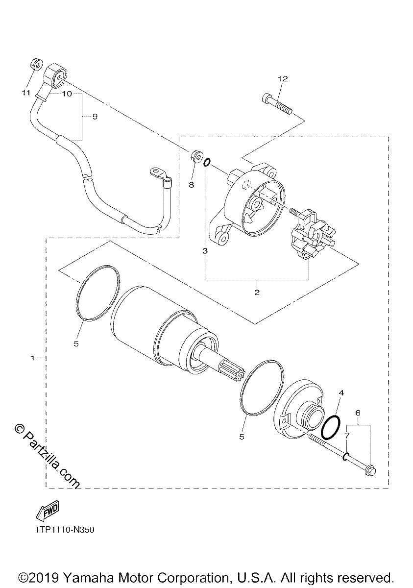 Diagrama de STARTING MOTOR
