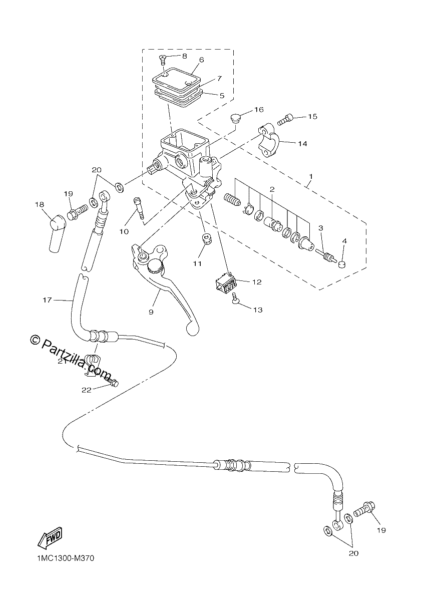 Diagrama de FRONT MASTER CYLINDER 2