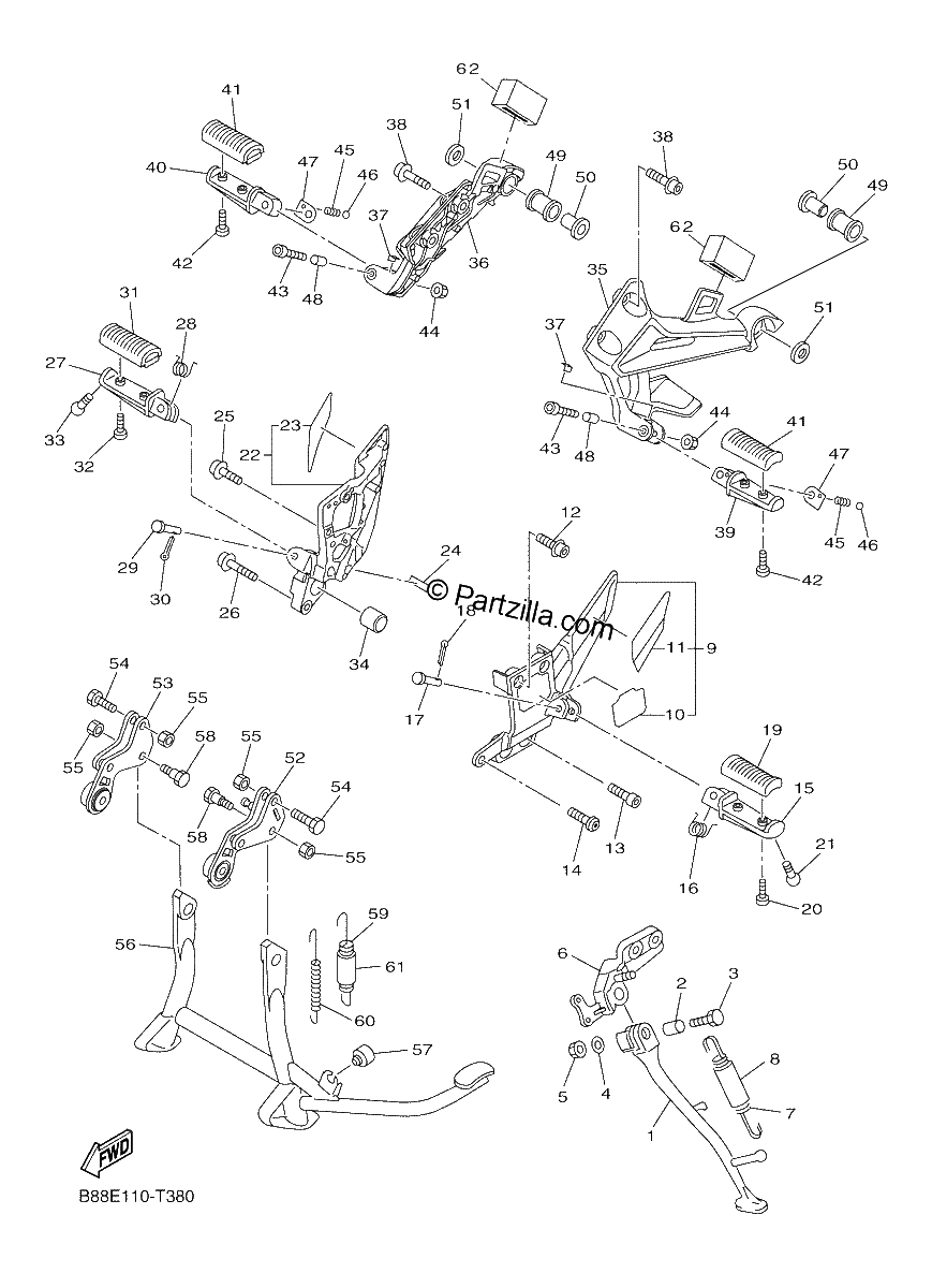 Diagrama de STAND FOOTREST