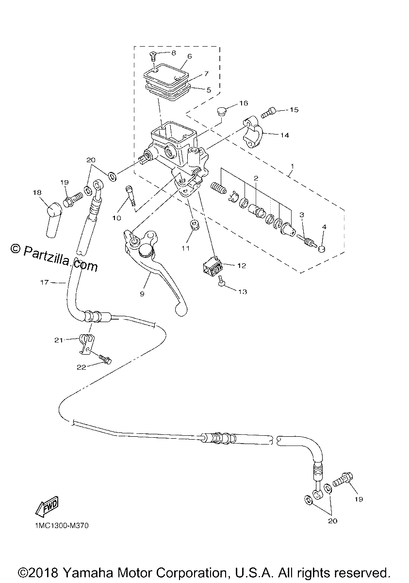 Diagrama de FRONT MASTER CYLINDER 2