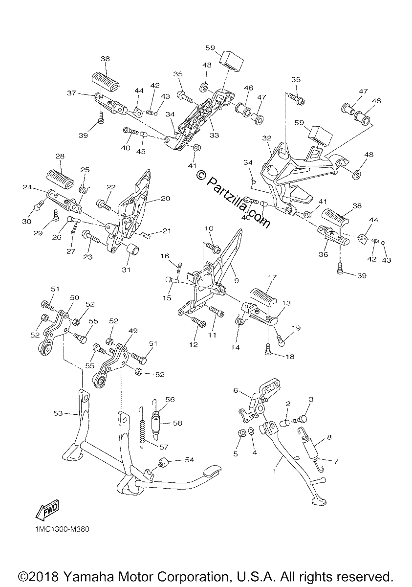 Diagrama de STAND FOOTREST
