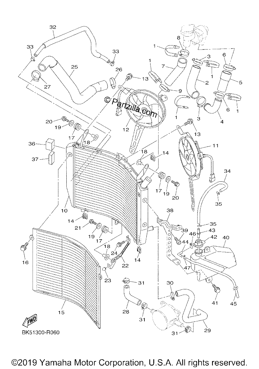 Diagrama de RADIATOR HOSE