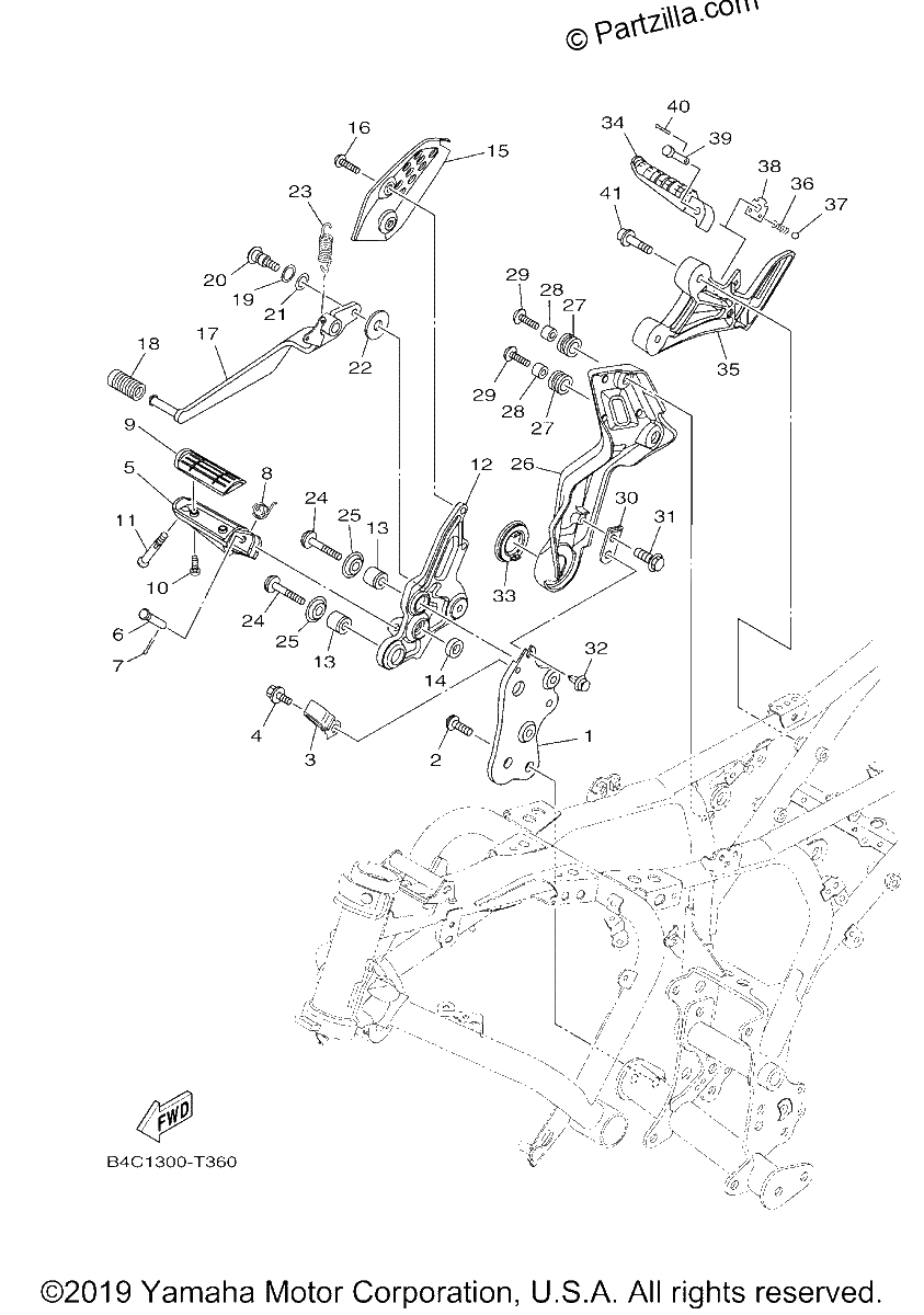 Diagrama de STAND FOOTREST 2