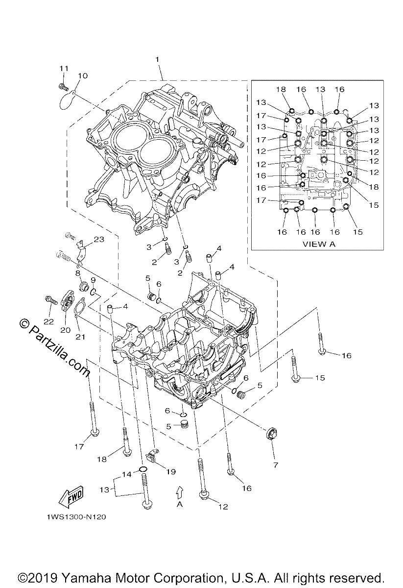 Diagrama de CRANKCASE