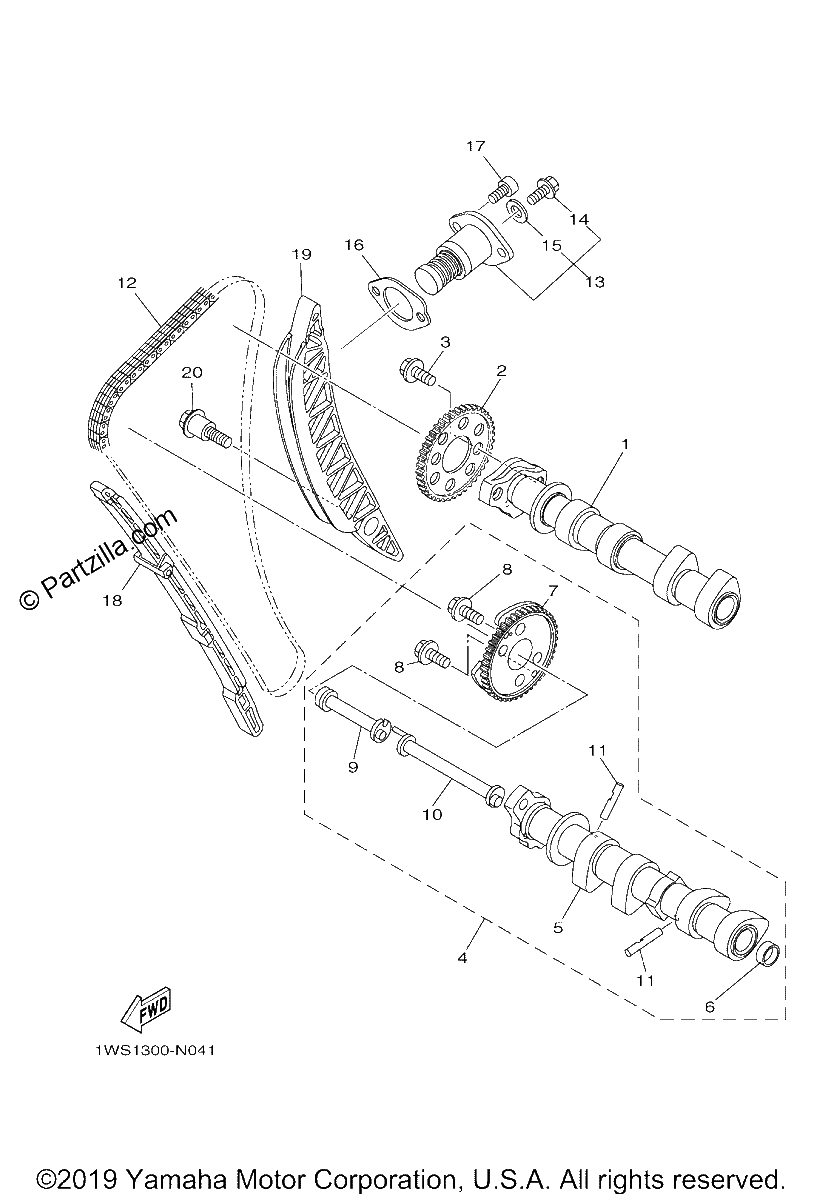 Diagrama de CAMSHAFT CHAIN