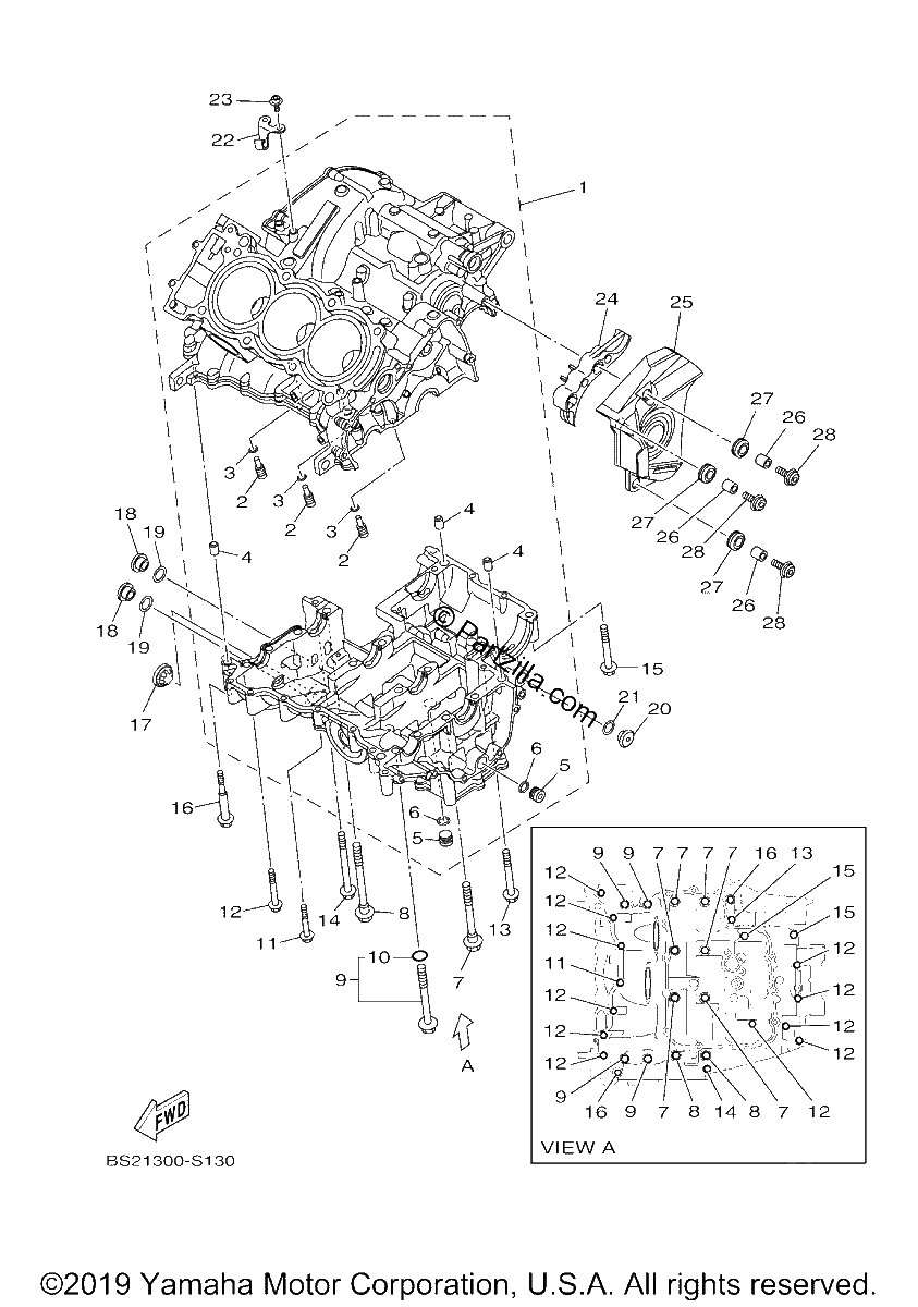 Diagrama de CRANKCASE
