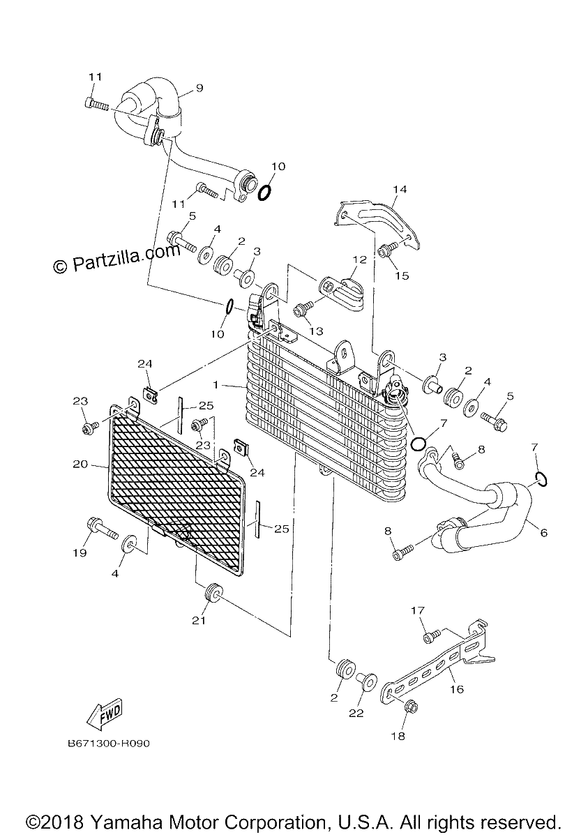 Diagrama de OIL COOLER