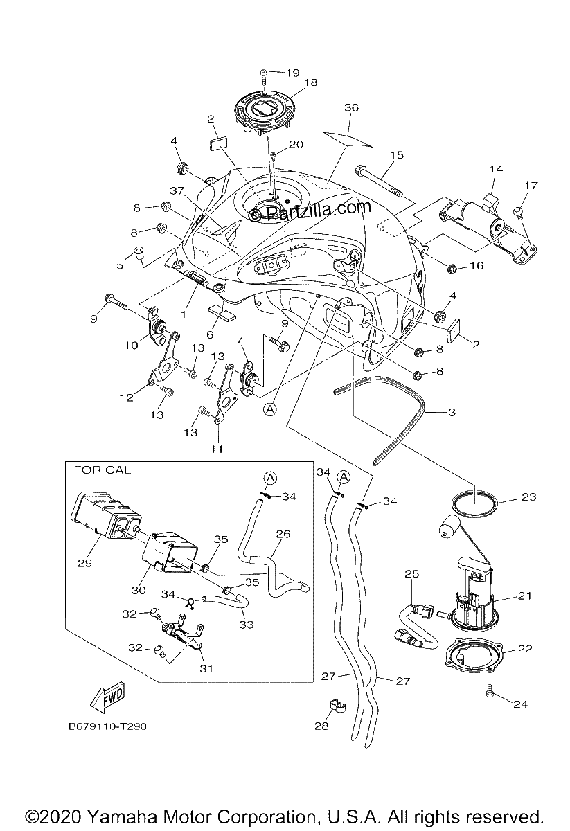 Diagrama de FUEL TANK