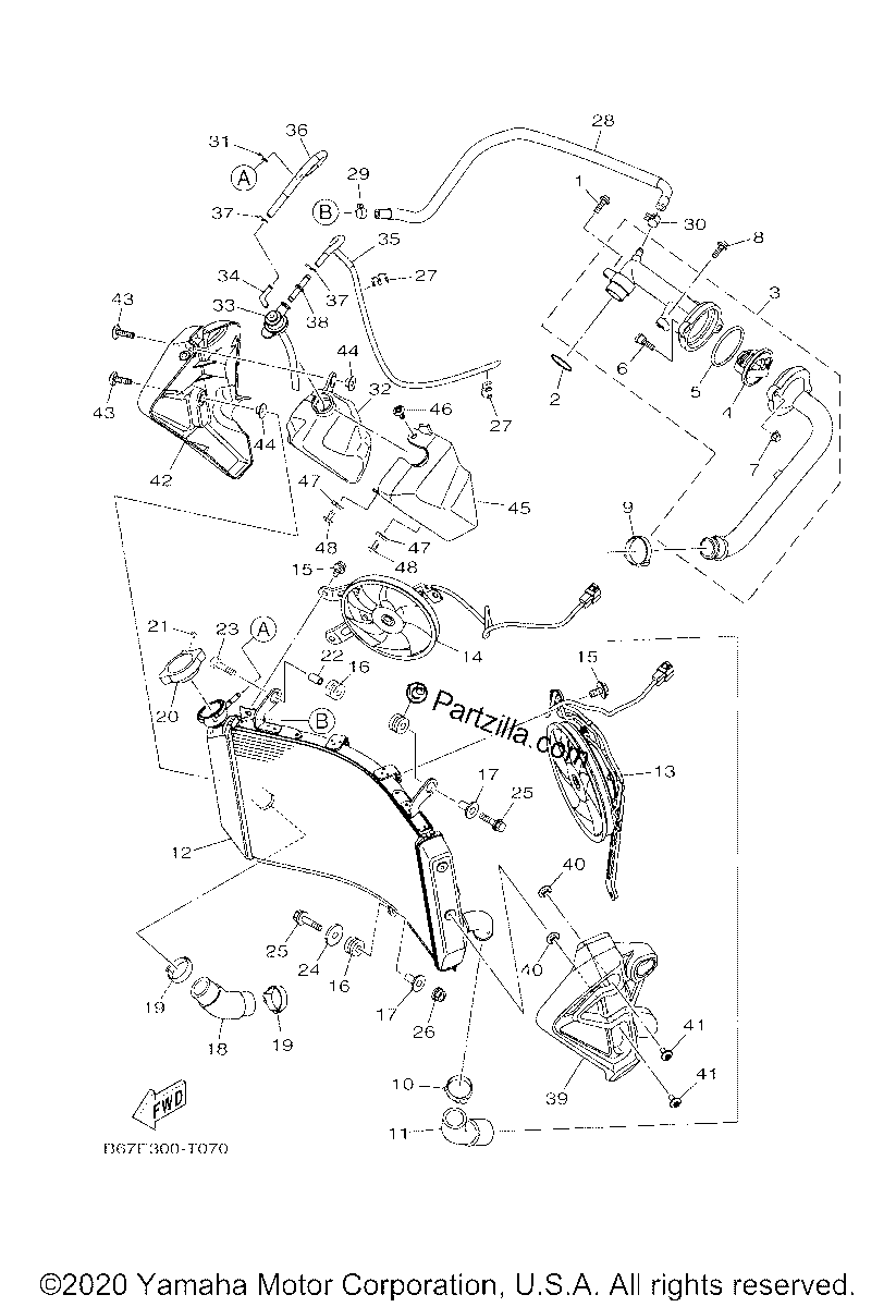 Diagrama de RADIATOR HOSE