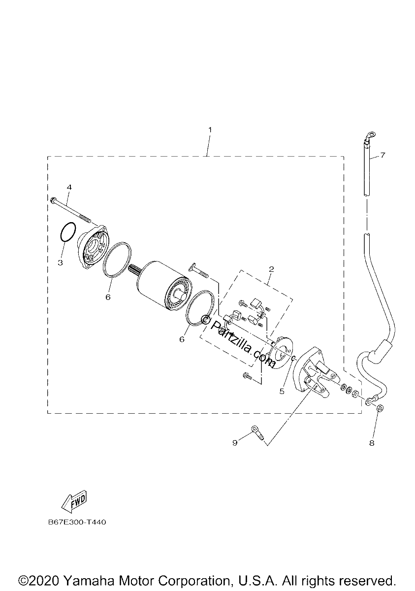 Diagrama de STARTING MOTOR