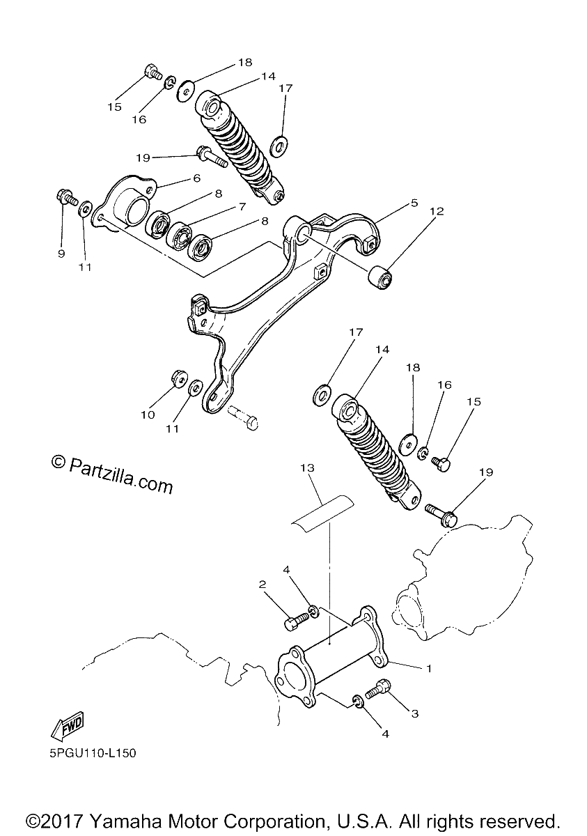 Diagrama de REAR ARM SUSPENSION