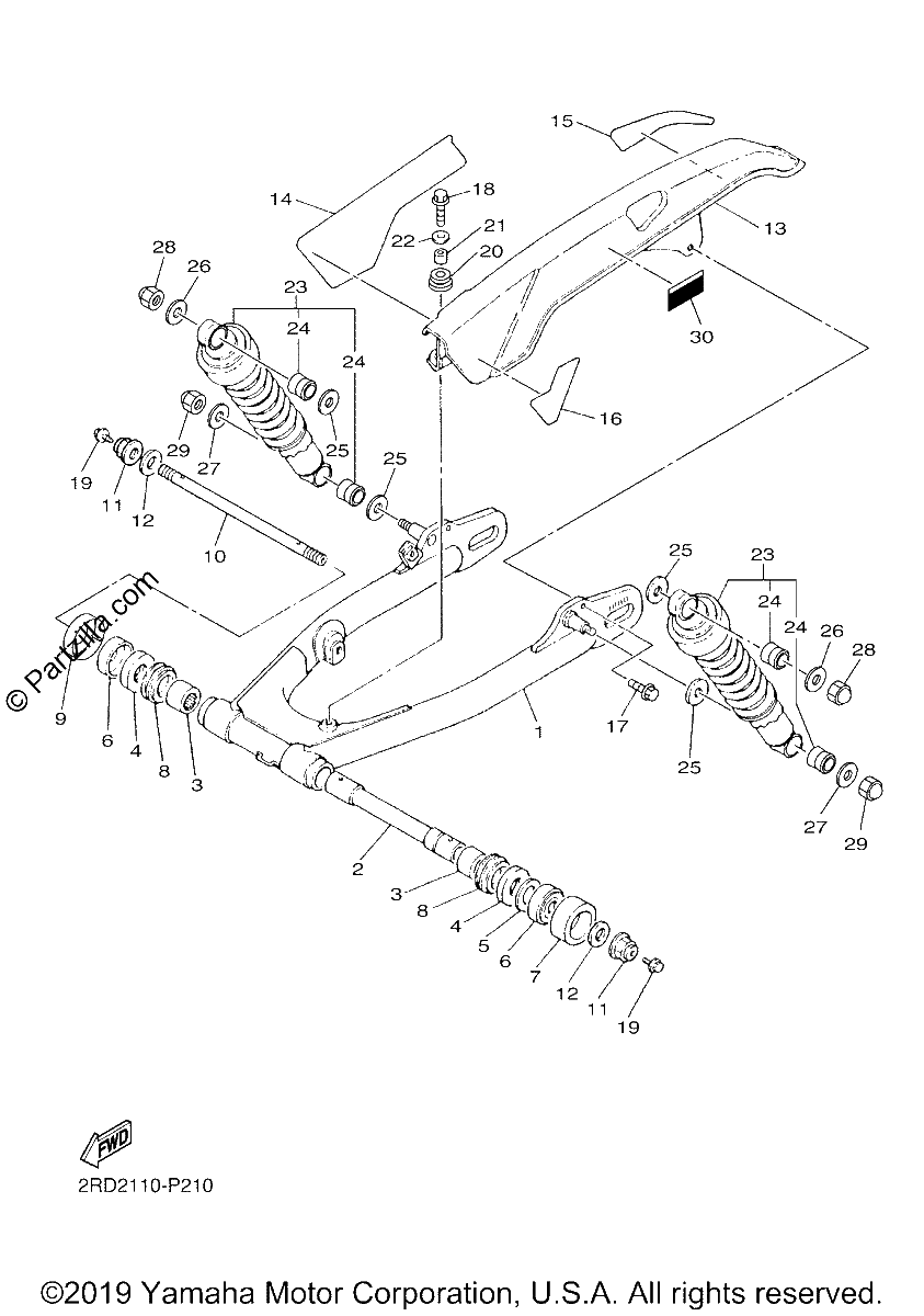 Diagrama de REAR ARM