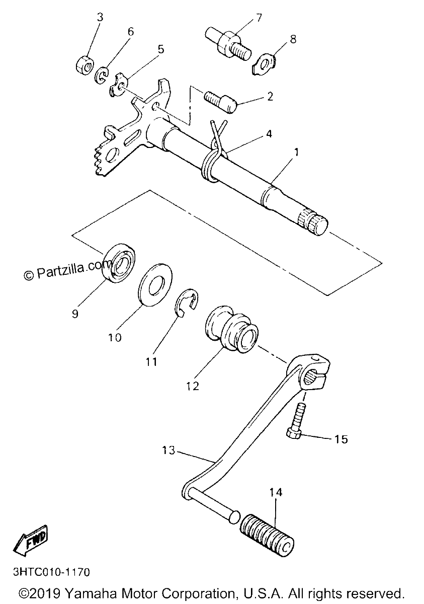 Diagrama de SHIFT SHAFT