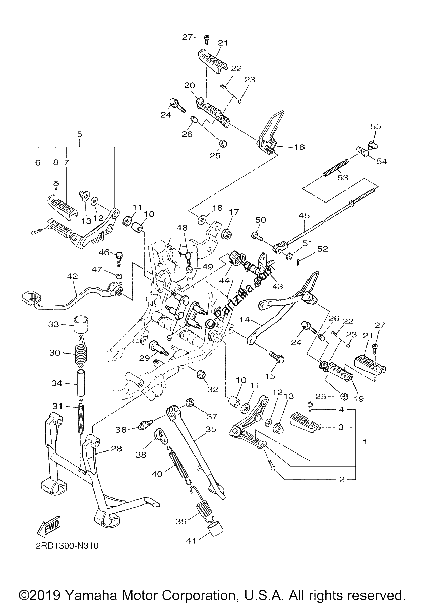 Diagrama de STAND FOOTREST