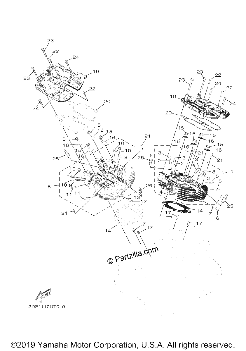 Diagrama de CYLINDER HEAD