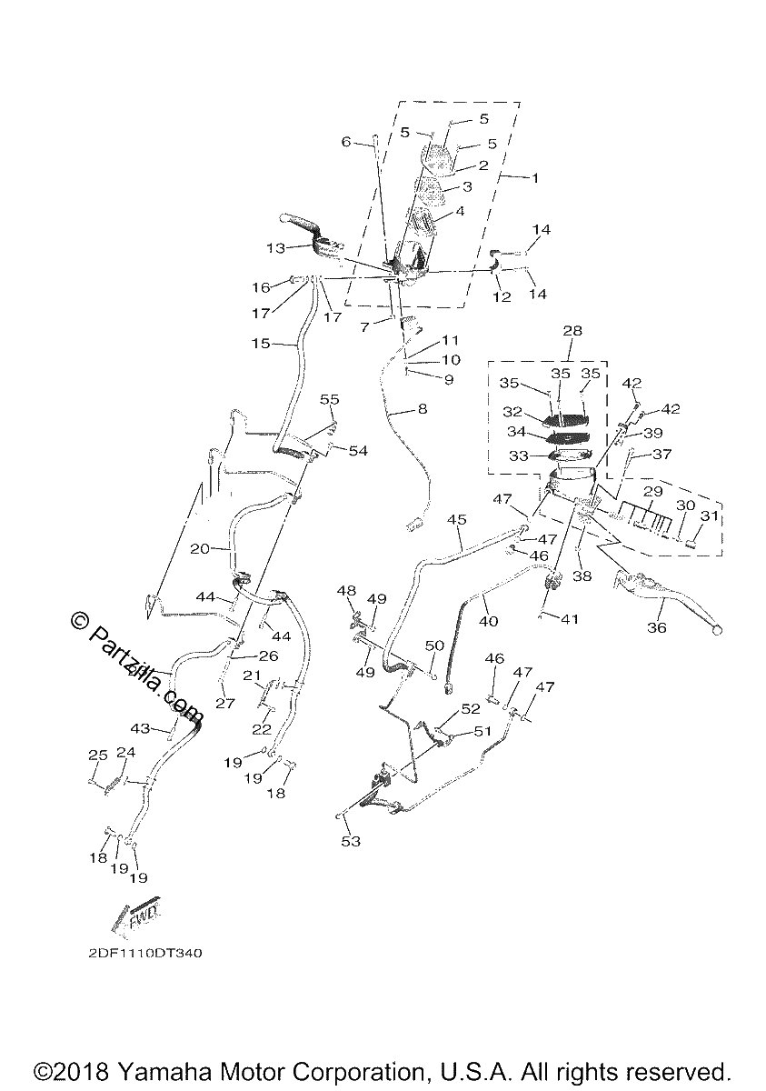 Diagrama de FRONT MASTER CYLINDER