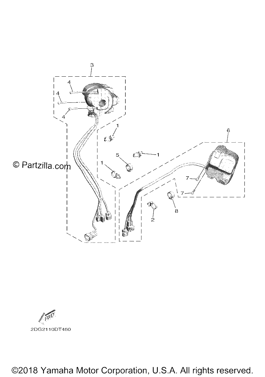 Diagrama de HANDLE SWITCH LEVER