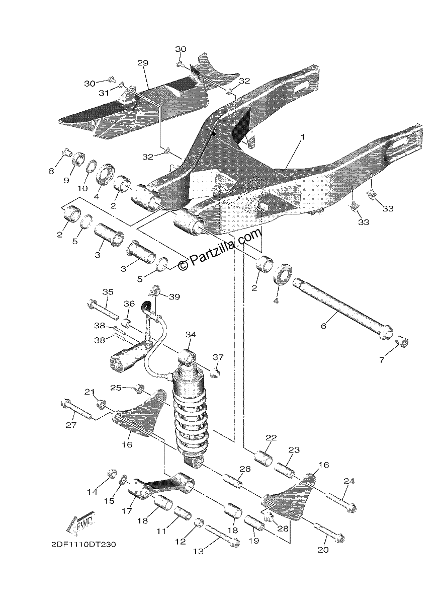 Diagrama de REAR ARM SUSPENSION