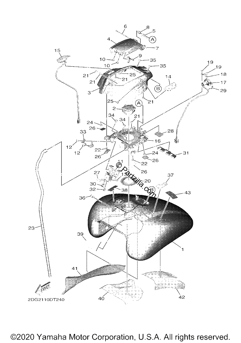Diagrama de FUEL TANK