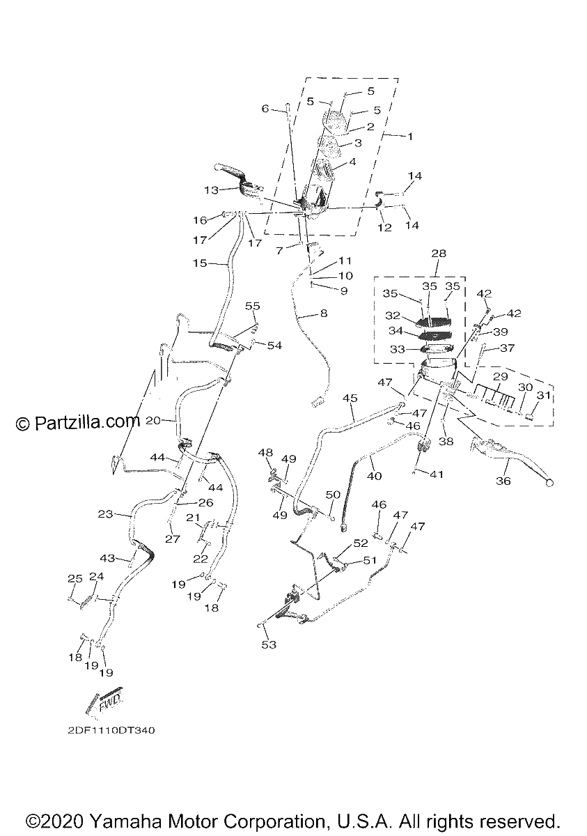 Diagrama de FRONT MASTER CYLINDER