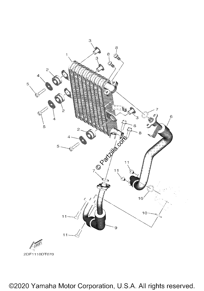 Diagrama de OIL COOLER