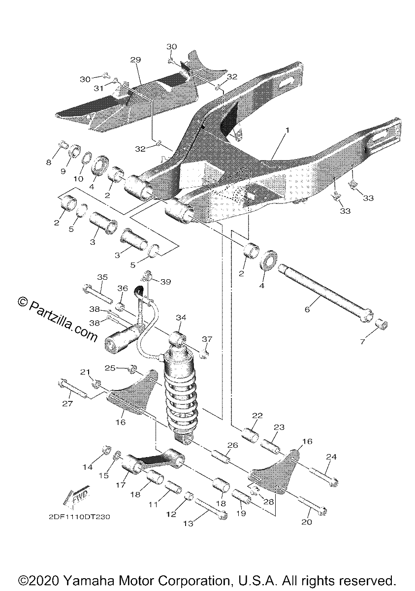 Diagrama de REAR ARM SUSPENSION