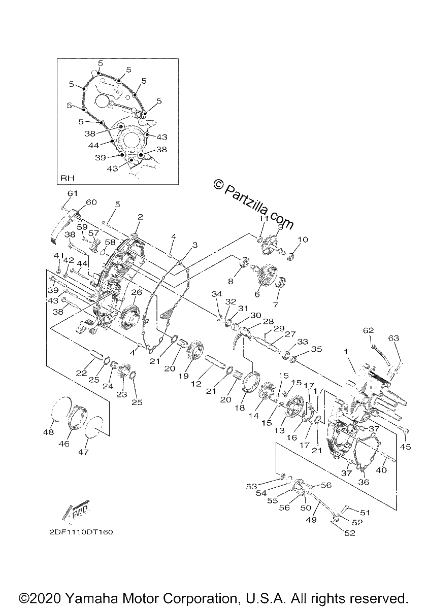 Diagrama de MIDDLE DRIVE GEAR