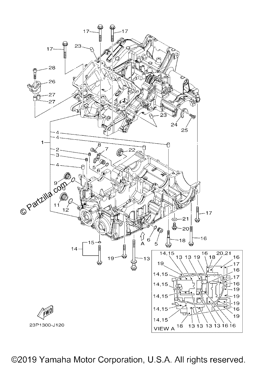 Diagrama de CRANKCASE