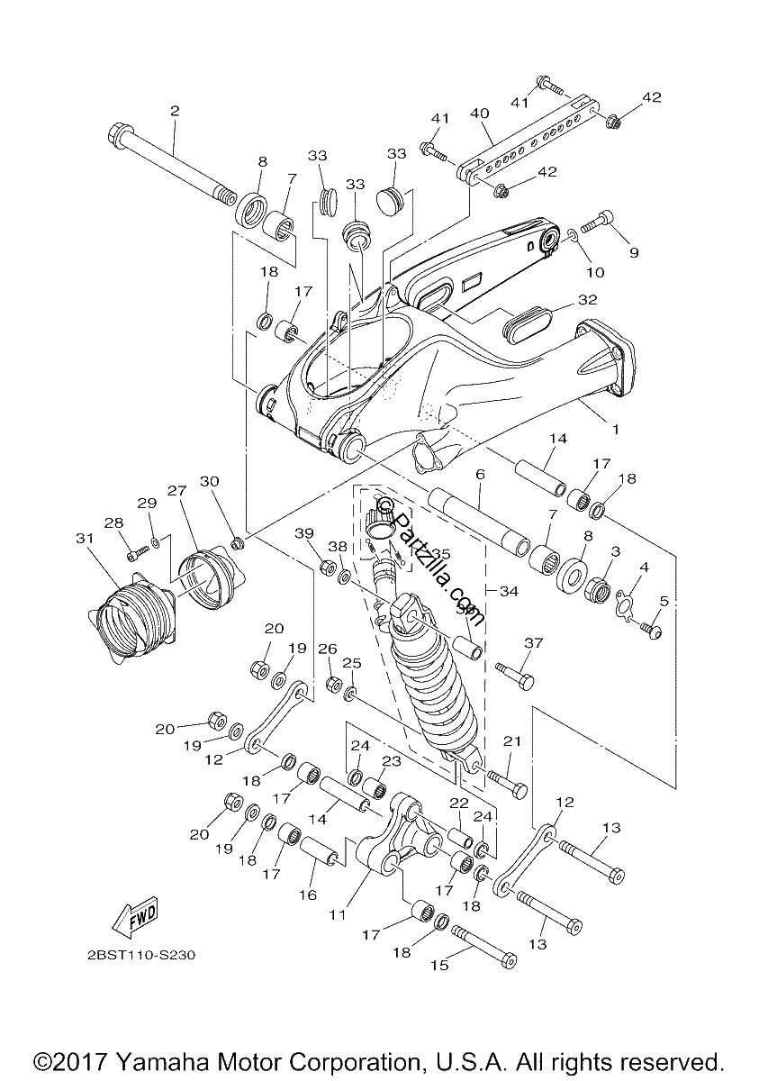 Diagrama de REAR ARM SUSPENSION
