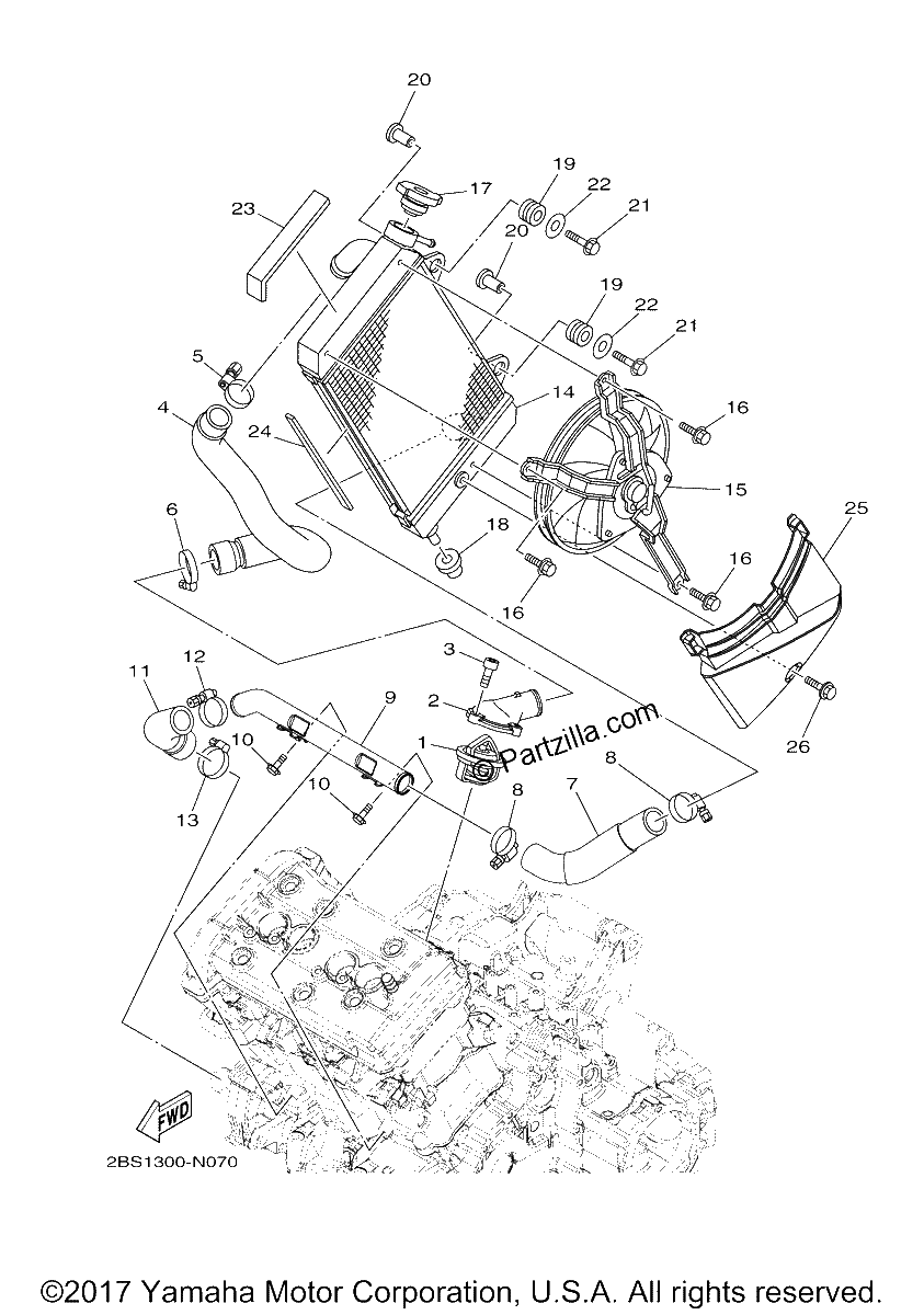 Diagrama de RADIATOR HOSE