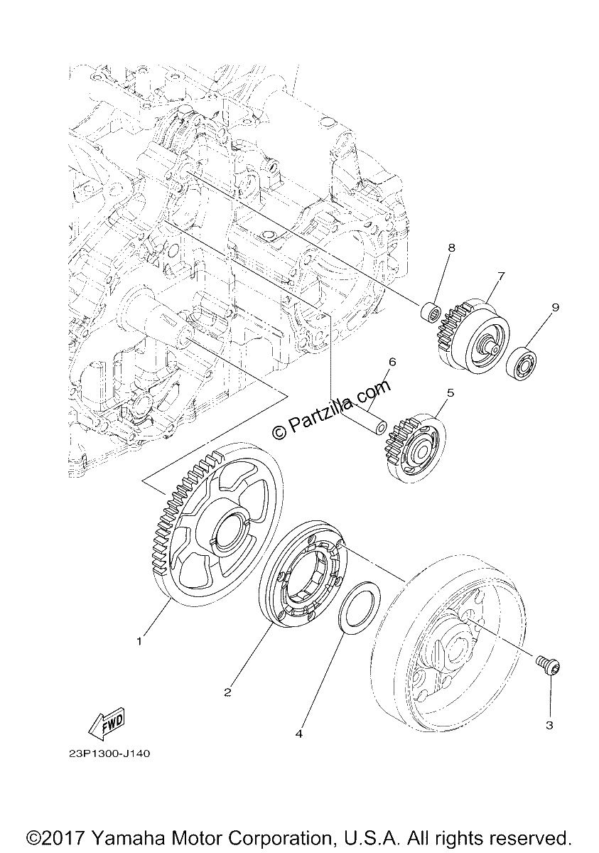 Diagrama de STARTER CLUTCH