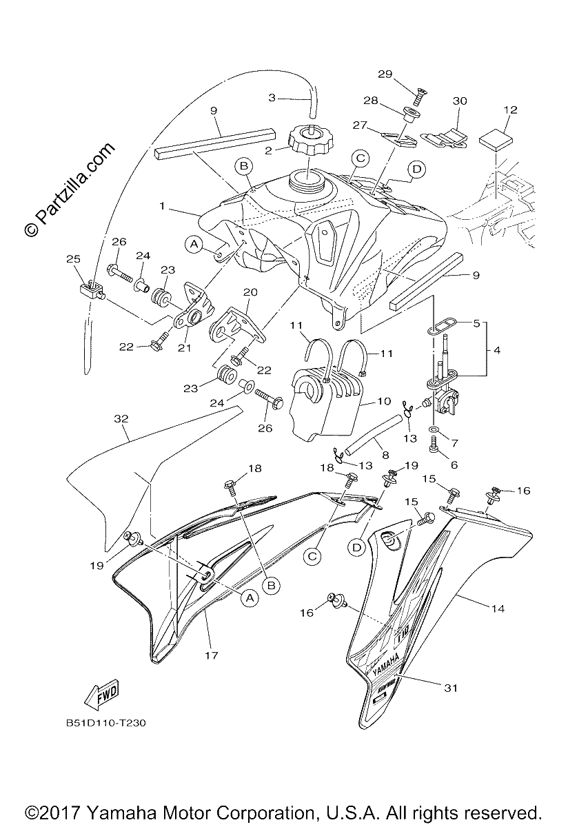 Diagrama de FUEL TANK