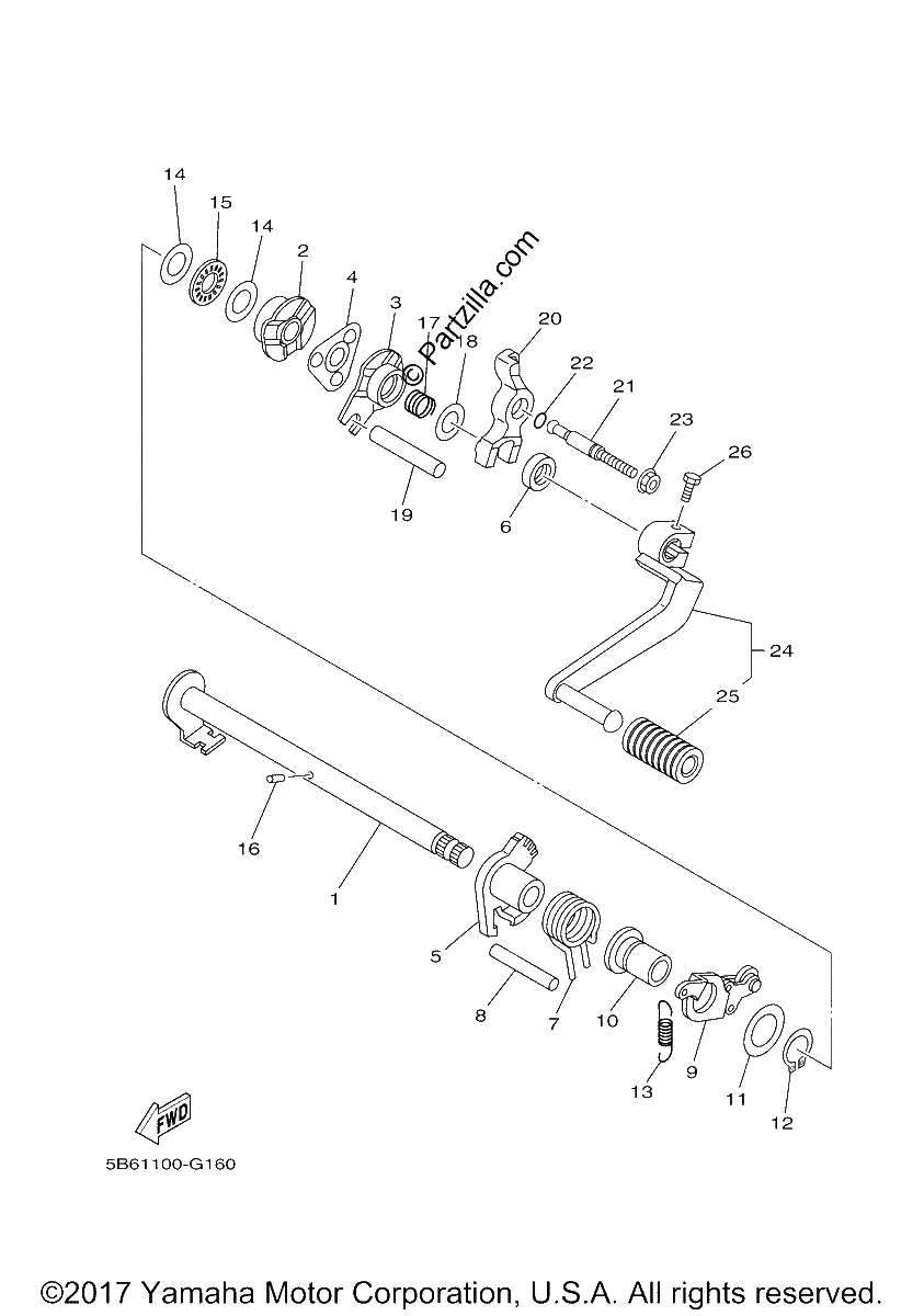 Diagrama de SHIFT SHAFT
